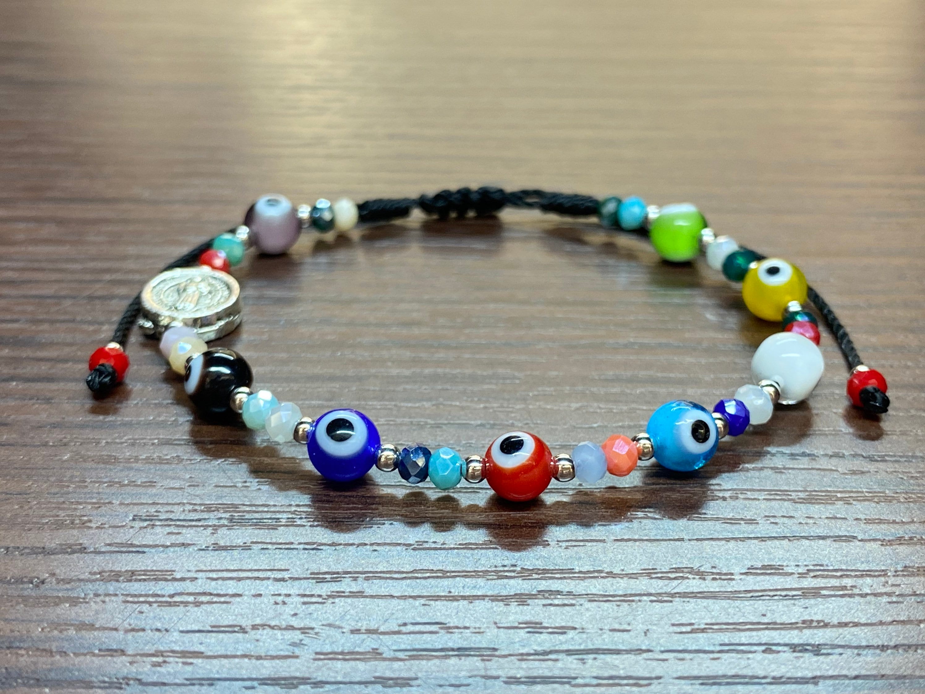 Evil Eye Bracelet Multicolor Evil Eye Adjustable Etsy