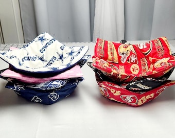 Bowl cozy, Nfl bowl cozy, Microwave bowl cozy, Bowl hot pad