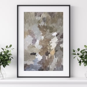 Earthy Abstract Art Print | Neutral Wall Art | Painting Modern Home Decor
