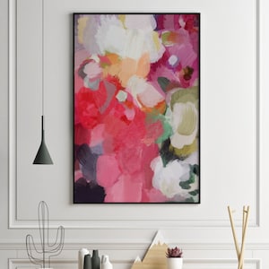 Abstract Painting, Large Wall Art, Abstract Art, Abstract Print, Gallery Wall Art, Modern Wall Art, Red Wall Art, Red Abstract Art Print