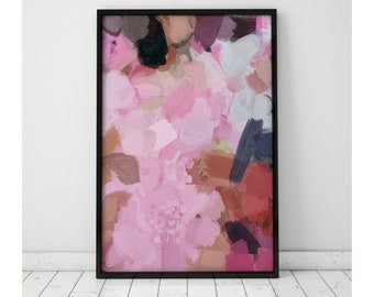 Large Wall Art, Pink Wall Art Abstract Art, Fine Art Prints Abstract Painting 24 x 36 Wall Art, Gallery Wall Art, Giclee, Large Abstract Art