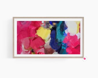 Abstract Painting for Samsung Frame TV: Colorful Modern Art (Digital Download)