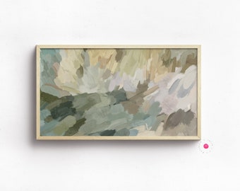 Abstract Samsung Frame TV Art: Modern Brushstrokes (Digital Download)