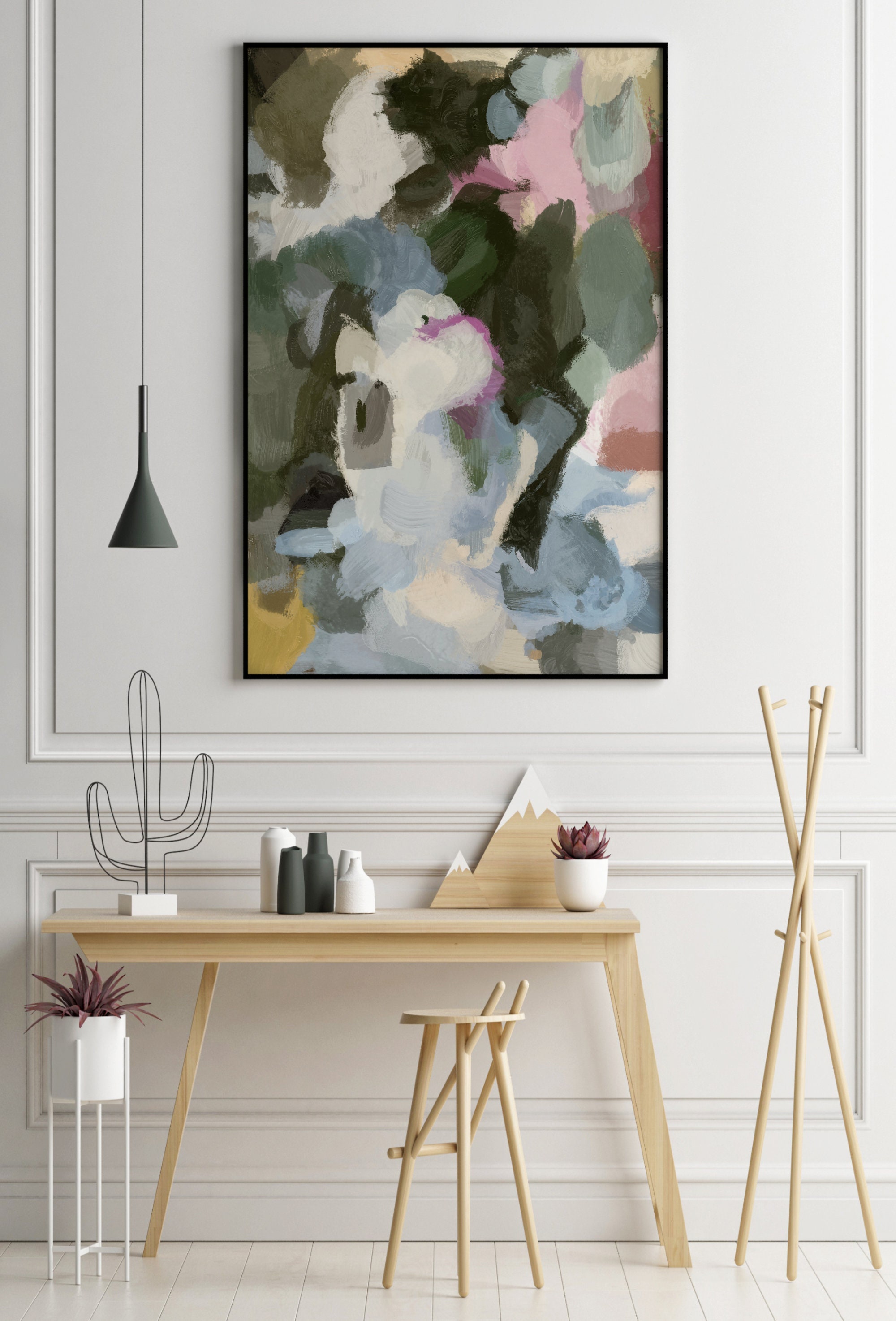 Set of 3 Wall Art, Gallery Wall Art, Abstract Wall Art, Large Wall Art