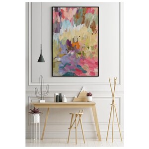 Colorful Abstract Art Print Painting | Modern Wall Art for Living Room | Vibrant Contemporary Decor