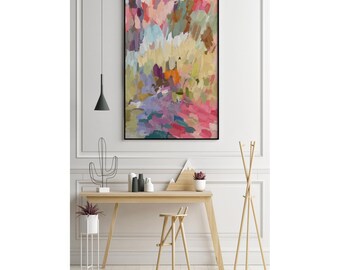 Colorful Abstract Art Print Painting | Modern Wall Art for Living Room | Vibrant Contemporary Decor