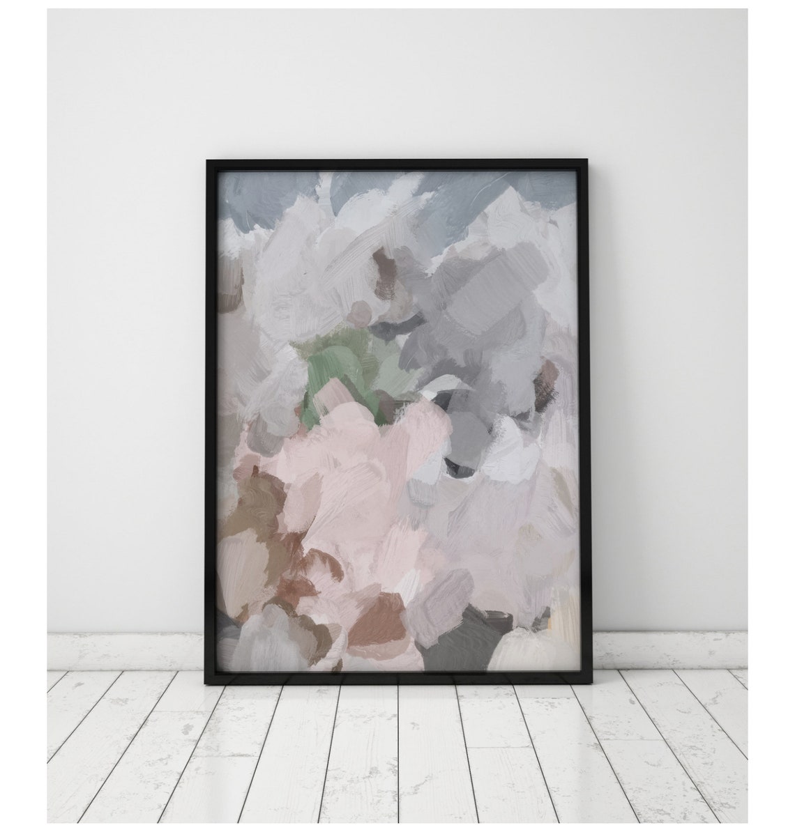 Pink Gray Abstract Art Large Wall Art Pink Grey Wall Art Etsy