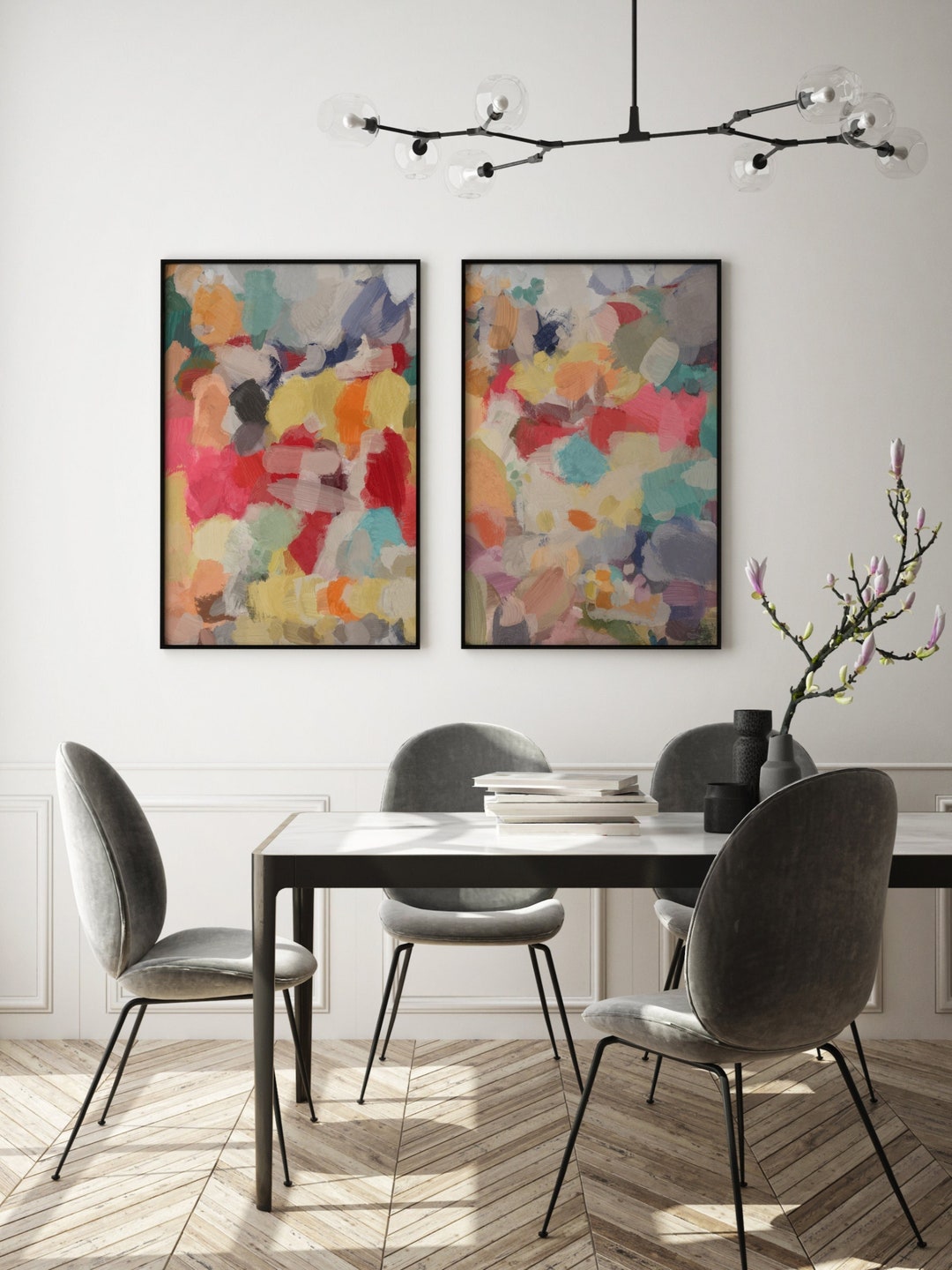 Abstract Print Abstract Art Prints Set: Modern Gallery Wall Decor - Etsy