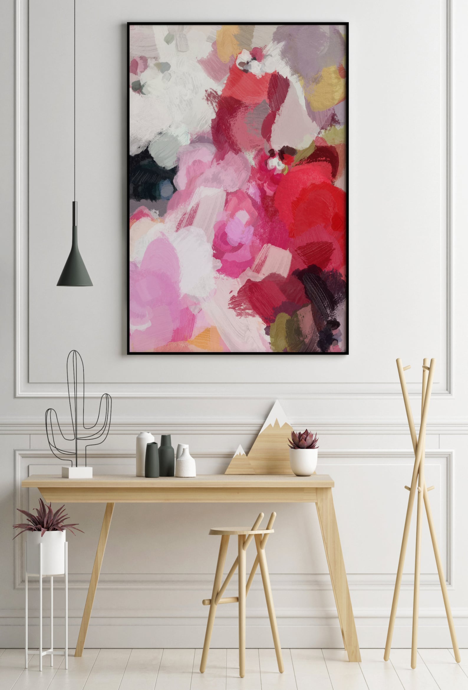 Set of 2 Wall Art, Oversized Wall Art, Large Wall Art, Abstract Art Set