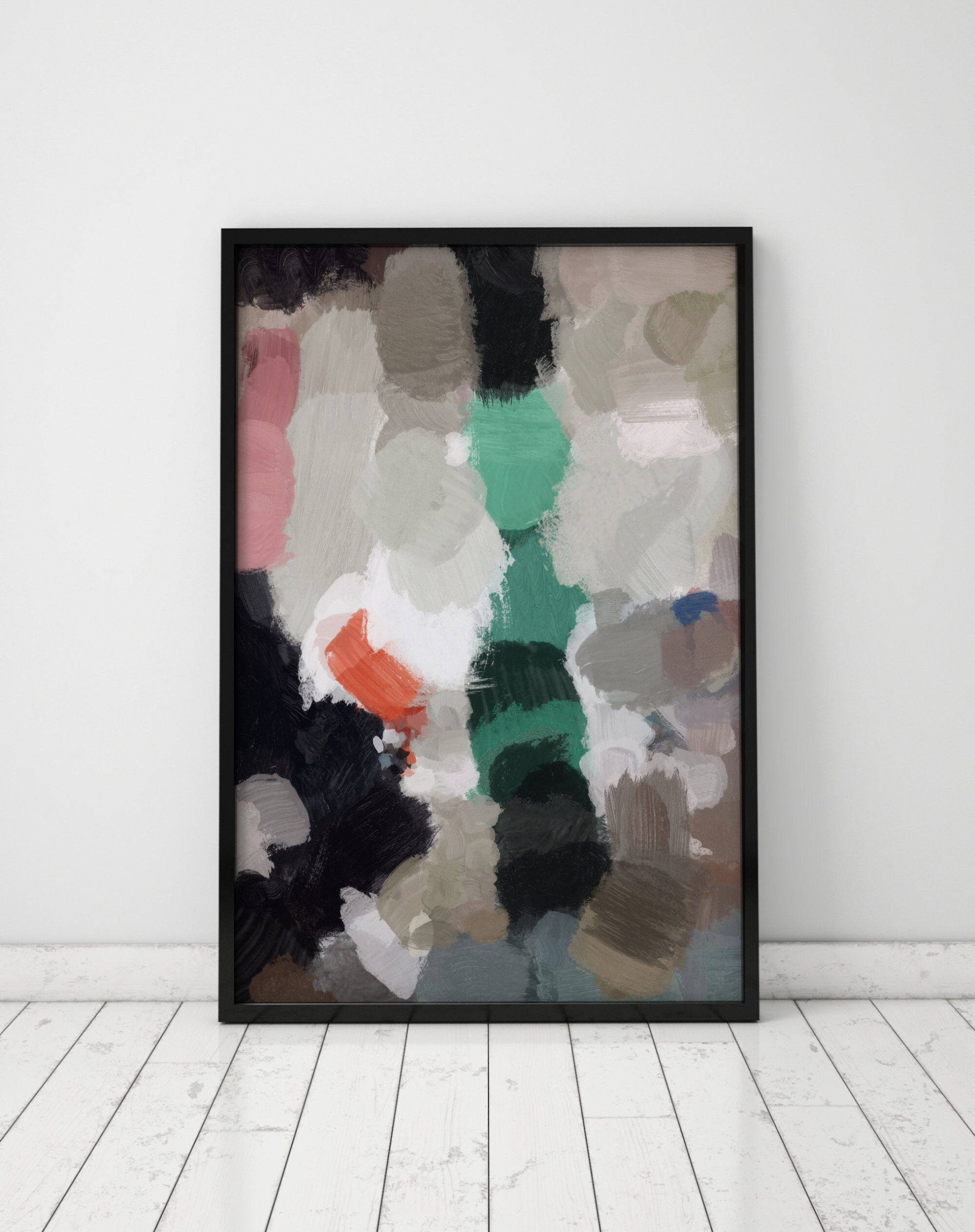 Modern Art Painting Set, Abstract Art Set, Set of 2 Wall Art, Large