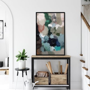 Abstract Painting, Large Wall Art, Abstract Art, Abstract Print, Gallery Wall Art, Modern Wall Art, Blue Wall Art, Green Abstract Art Print