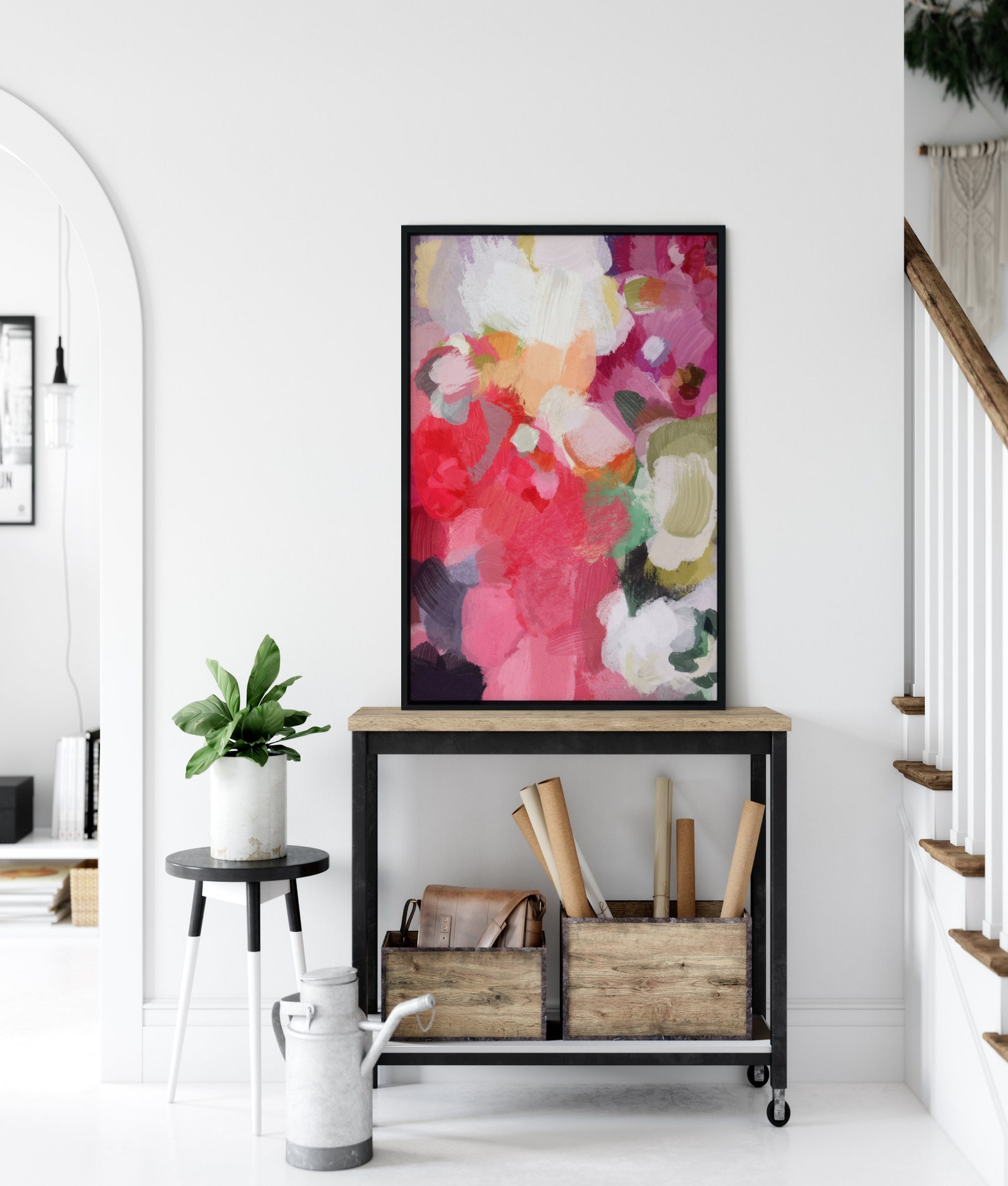 Set of 2 Wall Art, Oversized Wall Art, Large Wall Art, Abstract Art Set