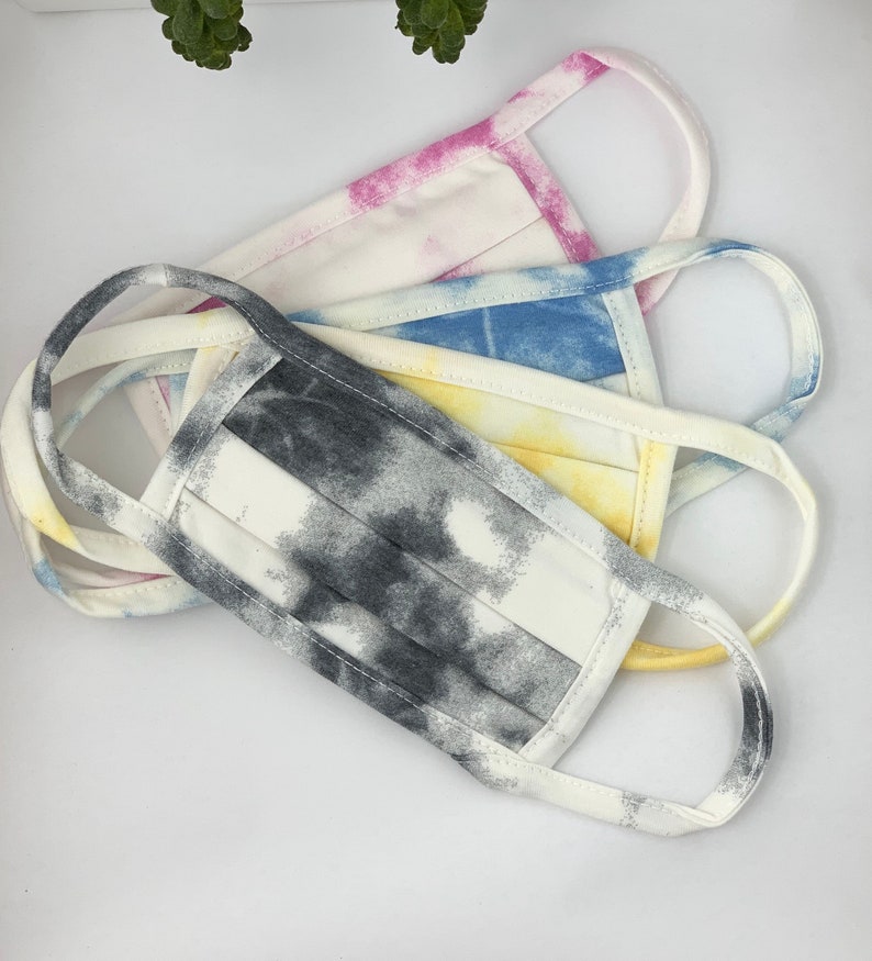 Cloudy Tie Dye fashion mask Free shipping Same Day Best image 1