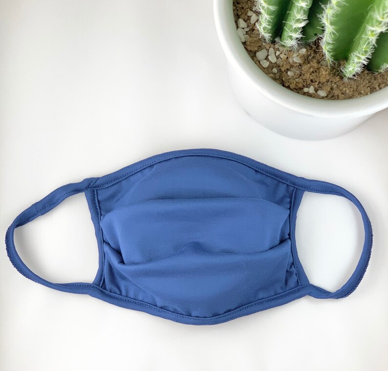 Navy Face Mask Summer Face Mask Light Fabric High quality Etsy