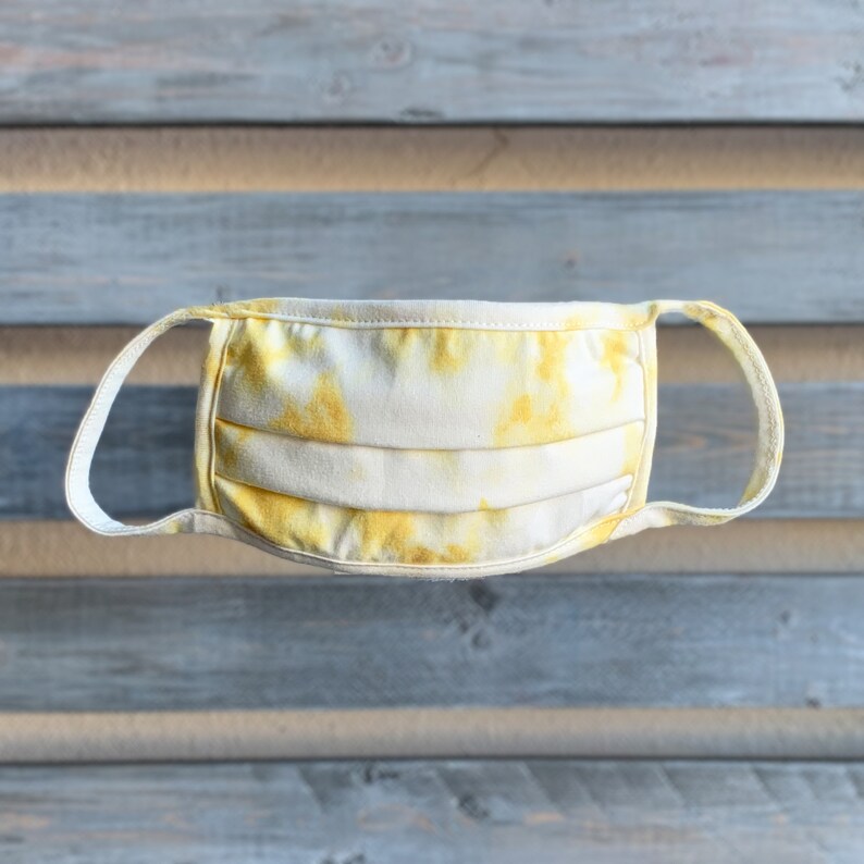 Cloudy Tie Dye fashion mask Free shipping Same Day Best Yellow Tie Dye