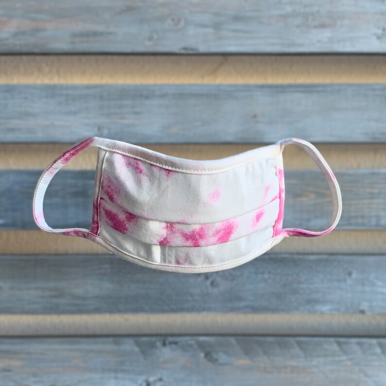 Cloudy Tie Dye fashion mask Free shipping Same Day Best Pink Tie Dye