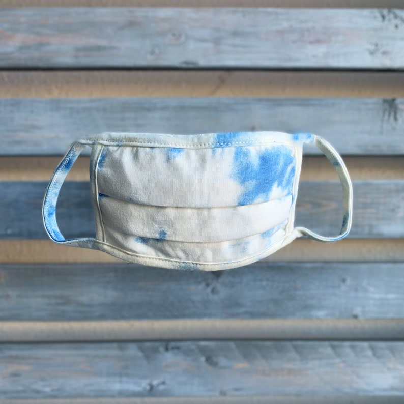 Cloudy Tie Dye fashion mask Free shipping Same Day Best Blue Tie Dye