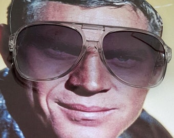 70er farben sonnenbrille jacke Jackie o 70er retro farbverlauf brille oversized flieger grau blass edel cool vintage style beachbar ibiza