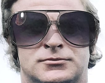 70er farben sonnenbrille jacke Jackie o 70er retro farbverlauf brille oversized flieger grau blass edel cool vintage style beachbar ibiza