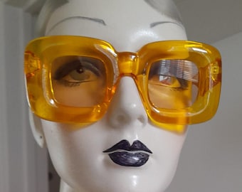 Gelb glow kitsch 70s fashion Sonnenbrillen 50s americano pop 80s ibiza berliner kreuzfahrt rahmen mod ska 60s beach retro licht rahmen vintage