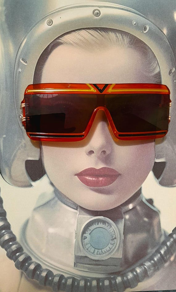 Orange stripe rectangle  gradient  oversized sung… - image 9