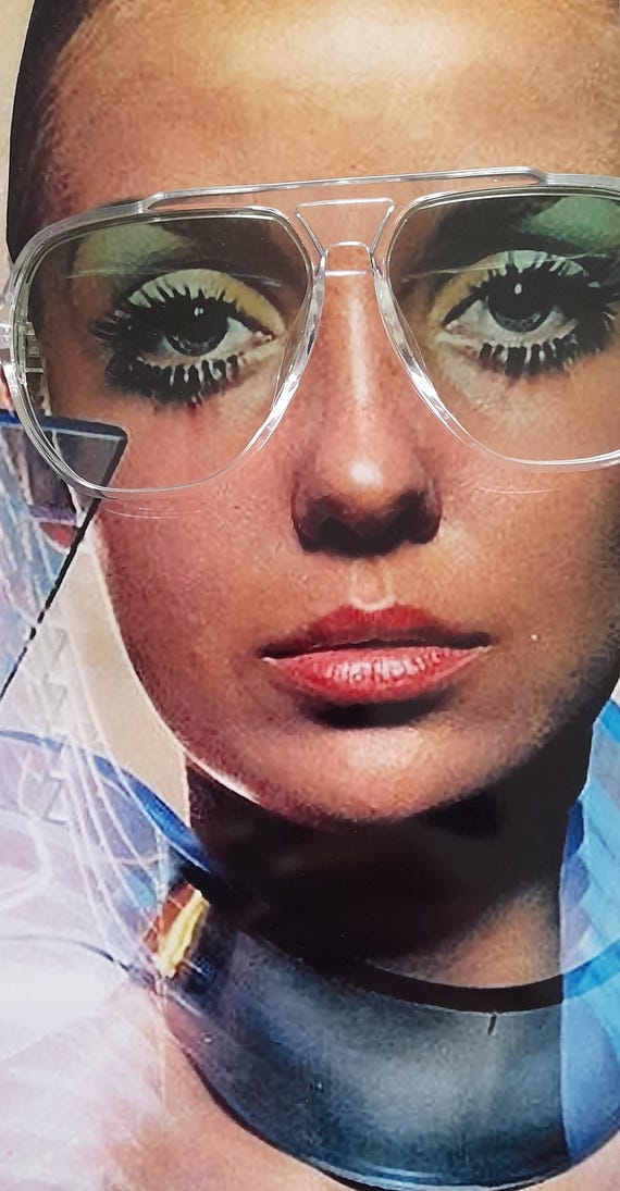 Transparent light green subtle aviators milano li… - image 10