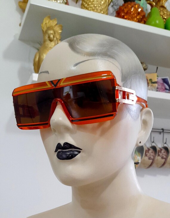 Orange stripe rectangle  gradient  oversized sung… - image 3