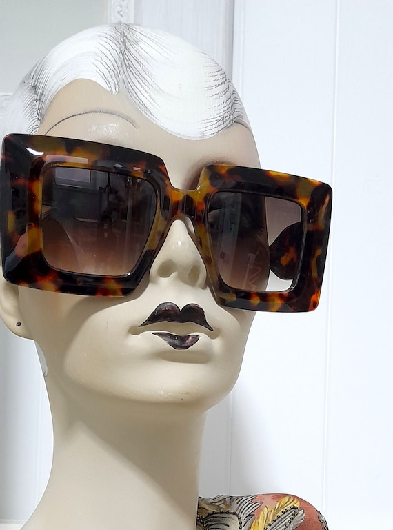 Tortoiseshell effect large frame sixties Mary qua… - image 10