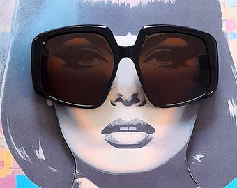 Dunkelbraun Kitsch 70s fashion Sonnenbrillen 50s americano pop 80s ibiza ibiza berber sca 60s beach retro retro Sonnenbrille Jackie o Round Vintage