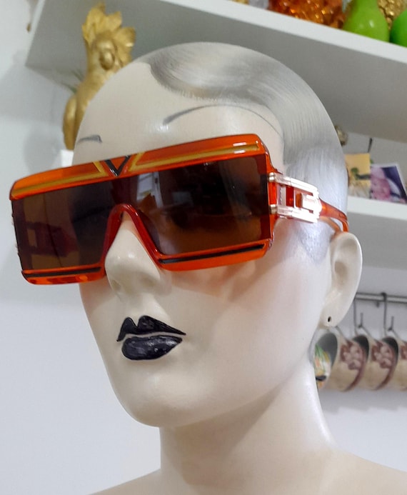 Orange stripe rectangle  gradient  oversized sung… - image 1