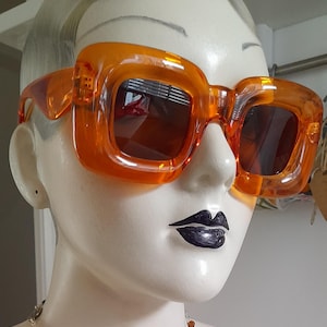 70s Orange Sunglasses - Etsy display picture 1