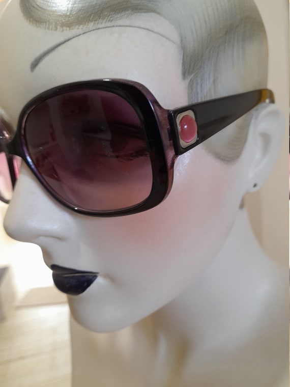 Mauve purple Heather plum sunglasses retro large … - image 1
