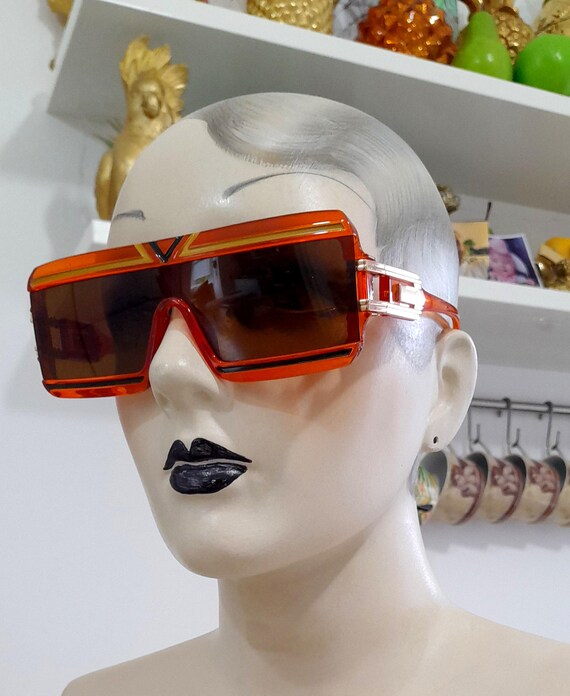 Orange stripe rectangle  gradient  oversized sung… - image 2