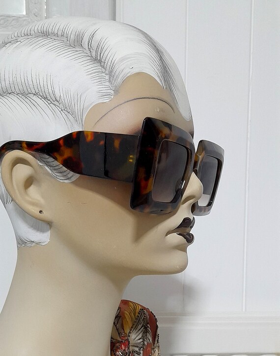 Tortoiseshell effect large frame sixties Mary qua… - image 9