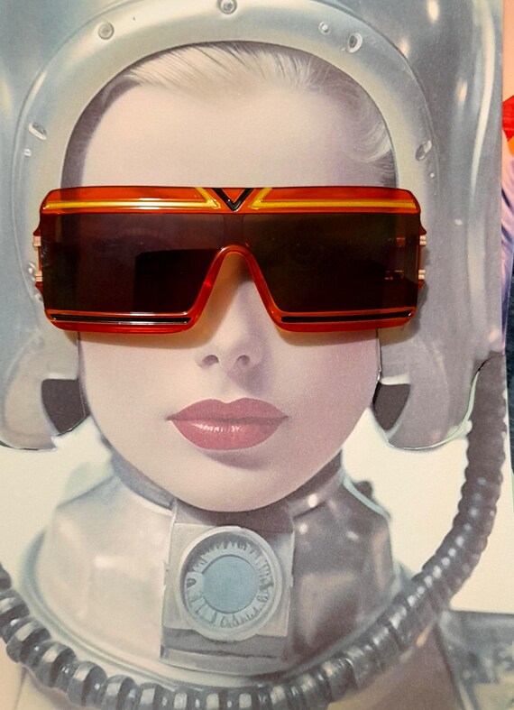 Orange stripe rectangle  gradient  oversized sung… - image 8