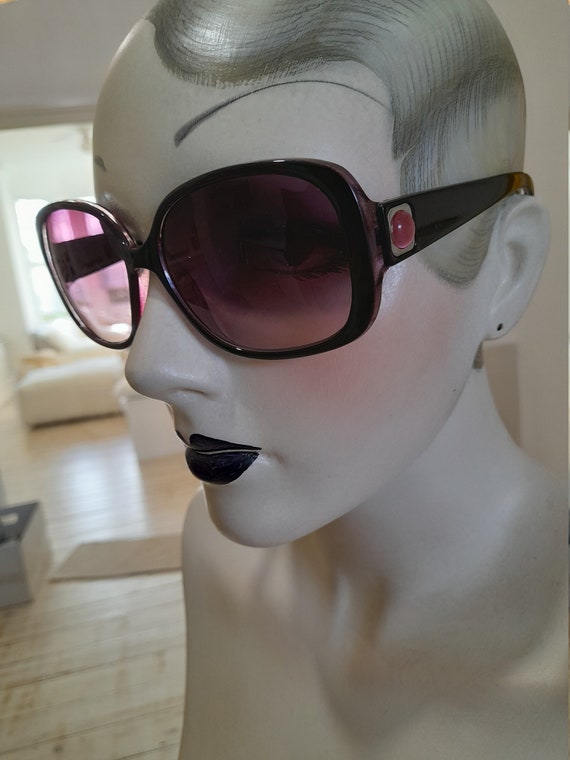 Mauve purple Heather plum sunglasses retro large … - image 3