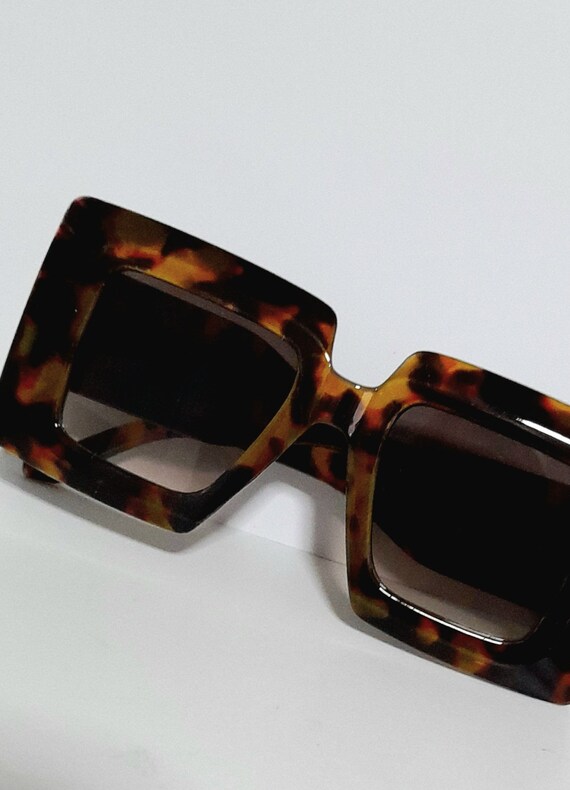 Tortoiseshell effect large frame sixties Mary qua… - image 3