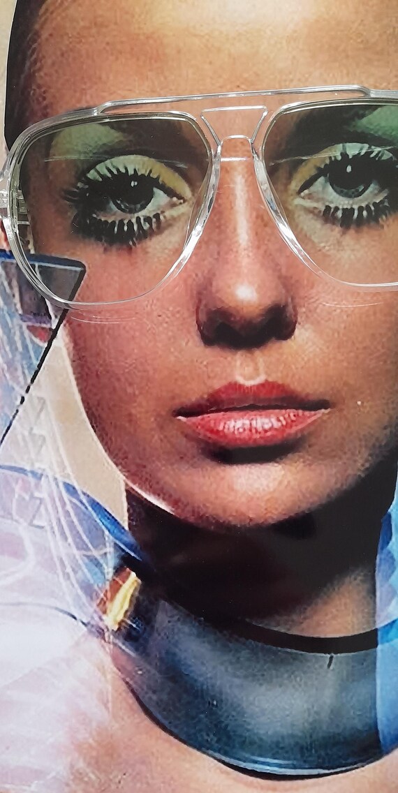 Transparent light green subtle aviators milano li… - image 9