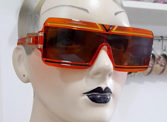 Orange stripe rectangle  gradient  oversized sung… - image 6