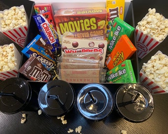 Family Movie Night | Date Night In a Box | Family Night | Home Date Ideas | Gift Box | Anniversary Gift | Couple's Gift | Housewarming Gift