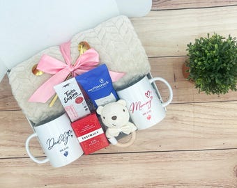 Caja de regalo para nuevos padres: Vasos de vino Mamá Osa, Tazas 2025, Juego de intimidad
