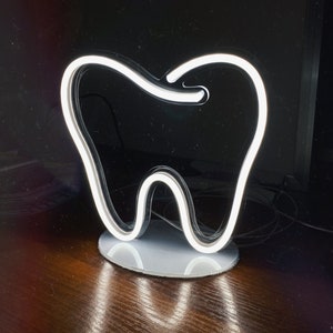 Dazzling Tooth LED Neon Sign | Dental Office Decor | Unique Gifts For Dentist