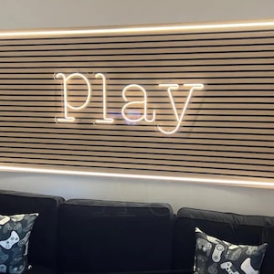 Insegna al neon a LED, decorazione per sala giochi: scegli dimensioni e colori, controlla la luminosità!