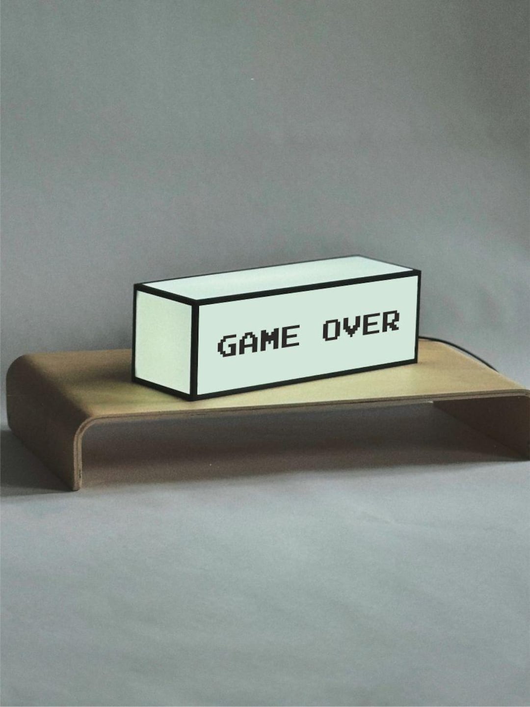 Game Over Light Box | Custom Gamertag Sign |table and Wall Light Box ...