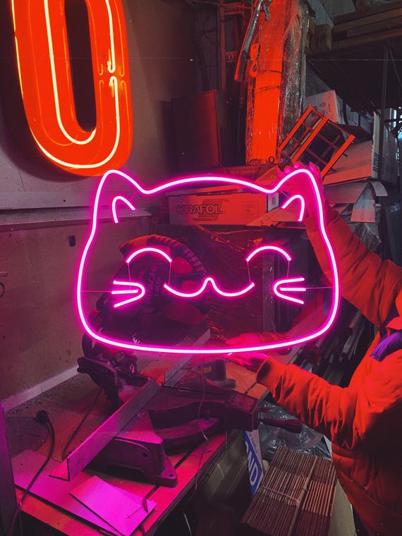 ネオンサインLED(招き猫)