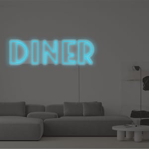 Dinner LED Neon Sign | LED Wall Decor for Modern Homes, Bar, Restaurants, and Cafes