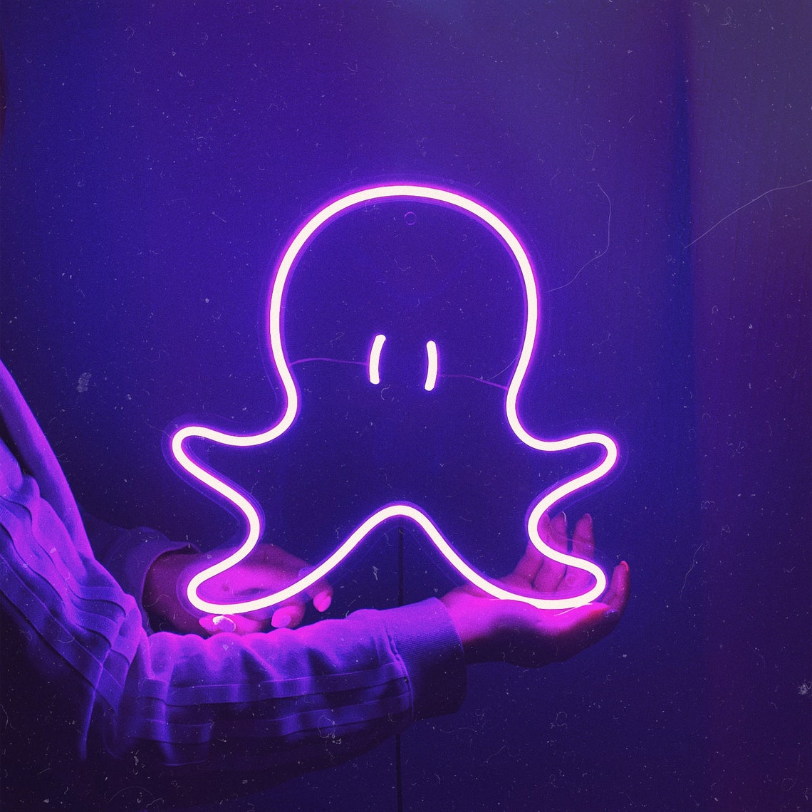 Octopus led neon sign Squid night light Neon octopus art | Etsy