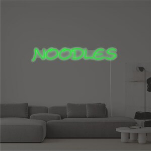 LED Noodle Art for Kitchen | Chinese Food Wall Decor - LED Wall Decor for Modern Homes, Restaurants, and Cafes