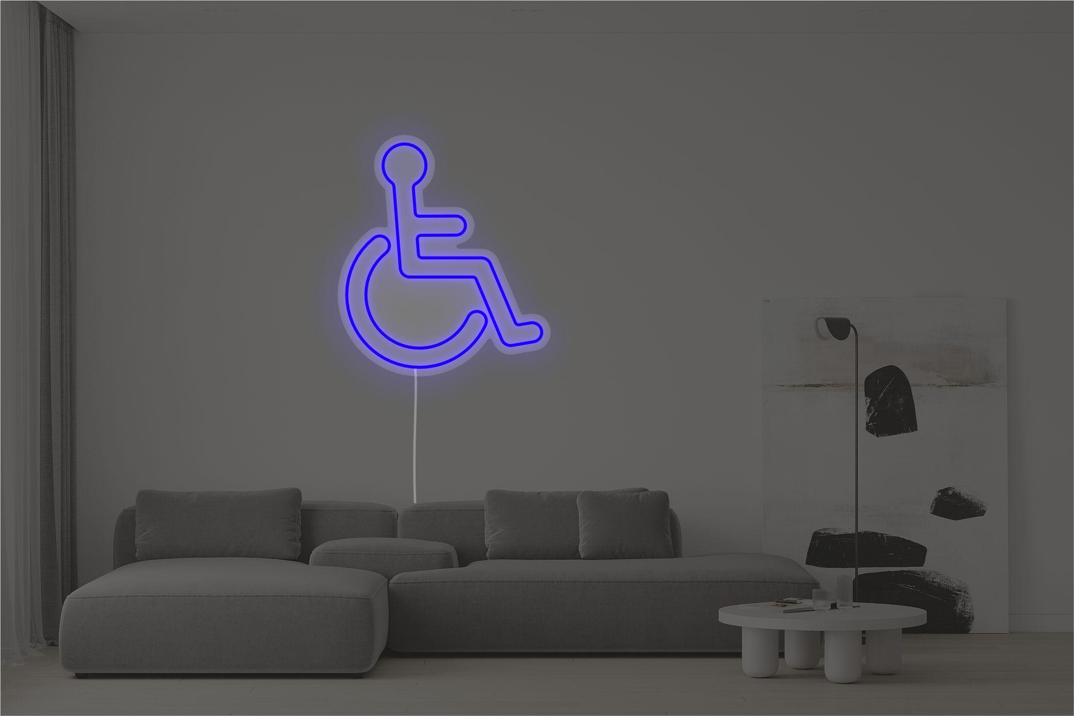 Accessible Restroom Neon Sign | Handicap Bathroom LED Sign | ADA Toilet  Symbol Wall Light - Etsy Israel, image size:2101x1401