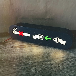 Lampada con cinture di sicurezza / Decorazione da viaggio - Elegante scatola luminosa da tavolo per la decorazione della tavola di casa
